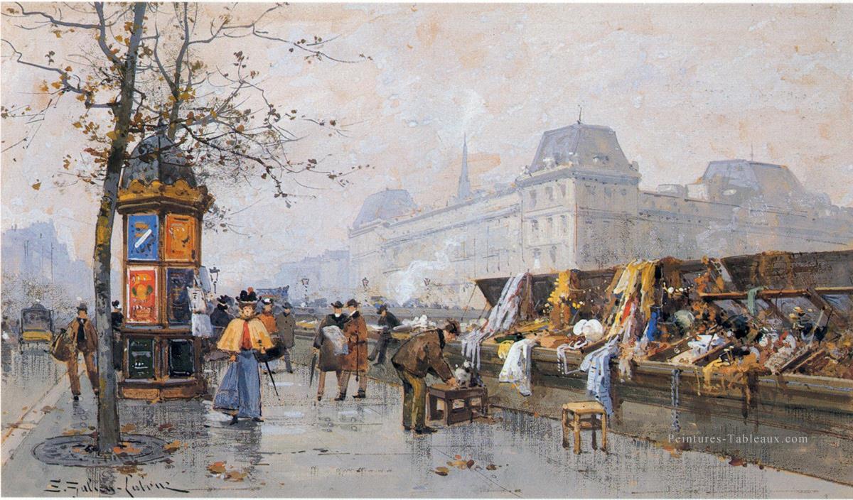 Scènes de Paris 02 Eugene Galien Peintures à l'huile